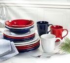 Siena 16 piece Dinnerware Set White - Euro Ceramica 