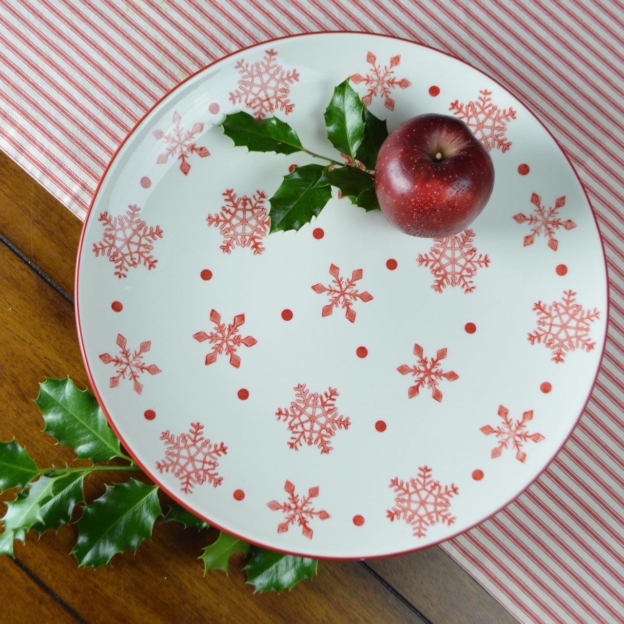 Winterfest Round Platter - Euro Ceramica 