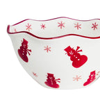 Winterfest 3 Piece Nesting Serving Bowl Set - Euro Ceramica 