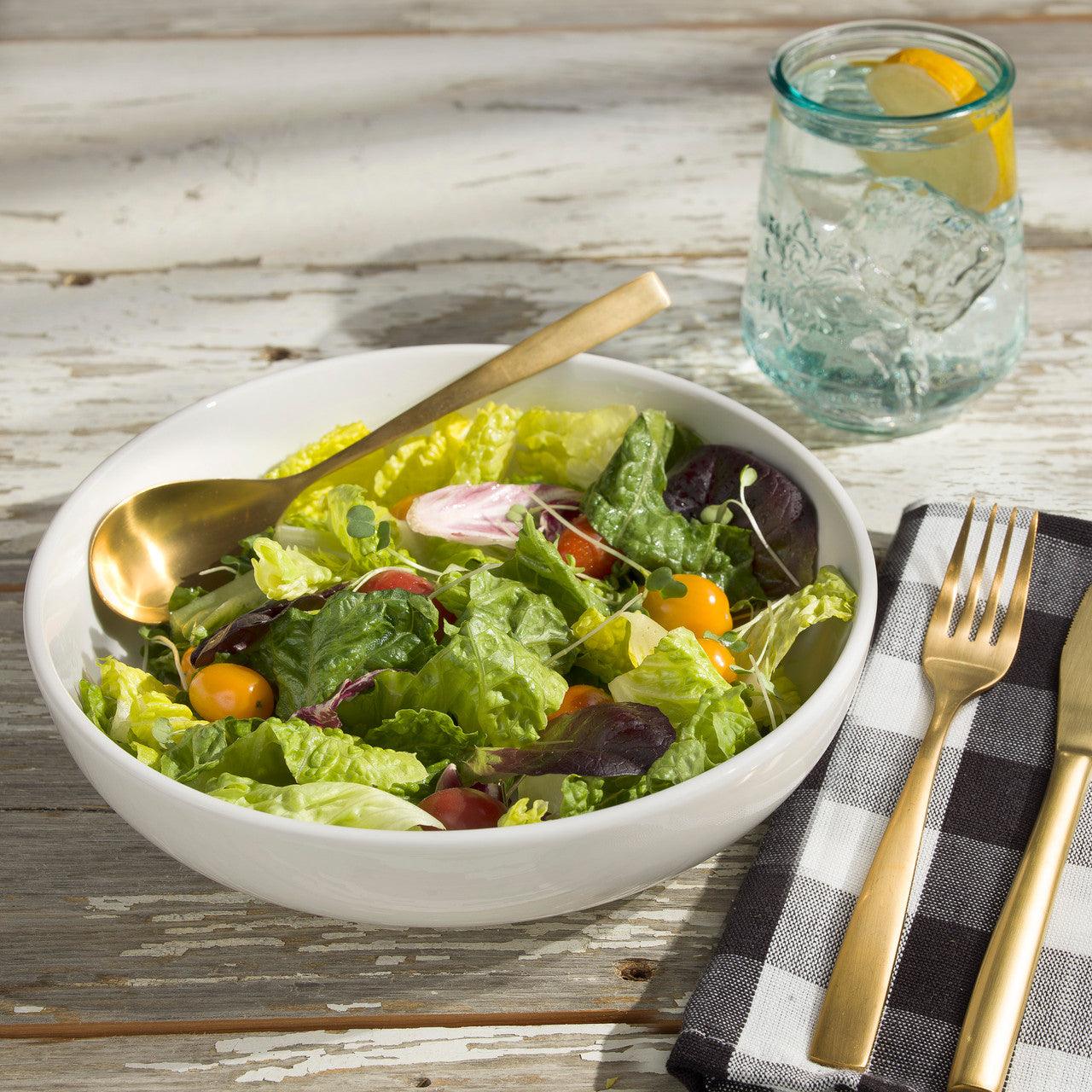 Mont Blanc 16 Piece Classic Rim Shape Double Bowl Dinnerware Set Service For 4 - Euro Ceramica 