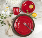 Siena 16 piece Dinnerware Set Red - Euro Ceramica 