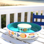 Fresh Catch Collection 15 " Chip & Dip Serving Set - Euro Ceramica 