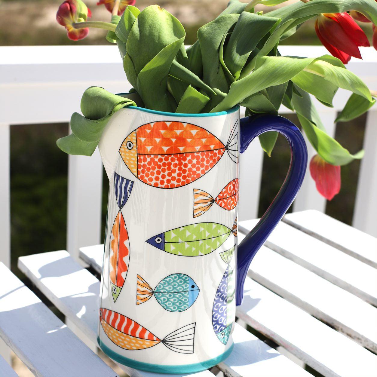 Fresh Catch Collection 2.5 Lt Pitcher - Euro Ceramica 